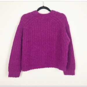 IRO Automne Crew Neck Sweater XS Purple
